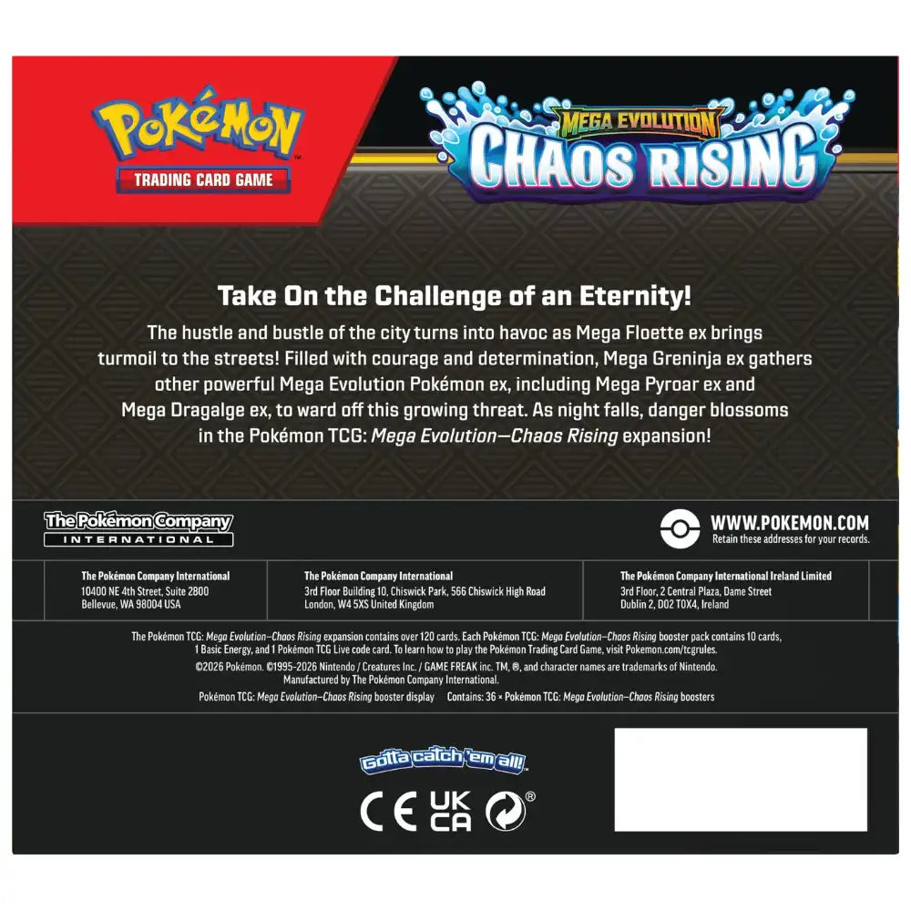 Pokemon Chaos Rising - Booster Display CardsRfun