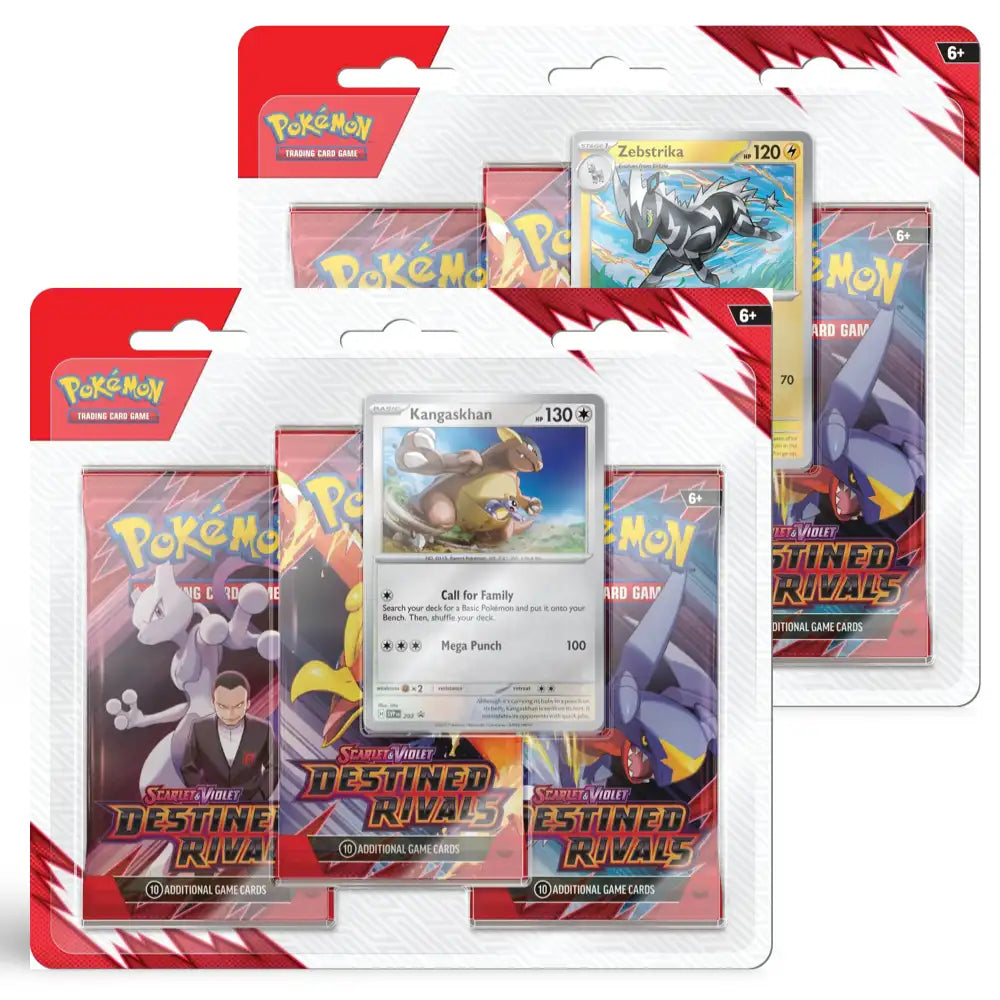 Pokemon Destined Rivals: 3-Pack Blister CardsRfun