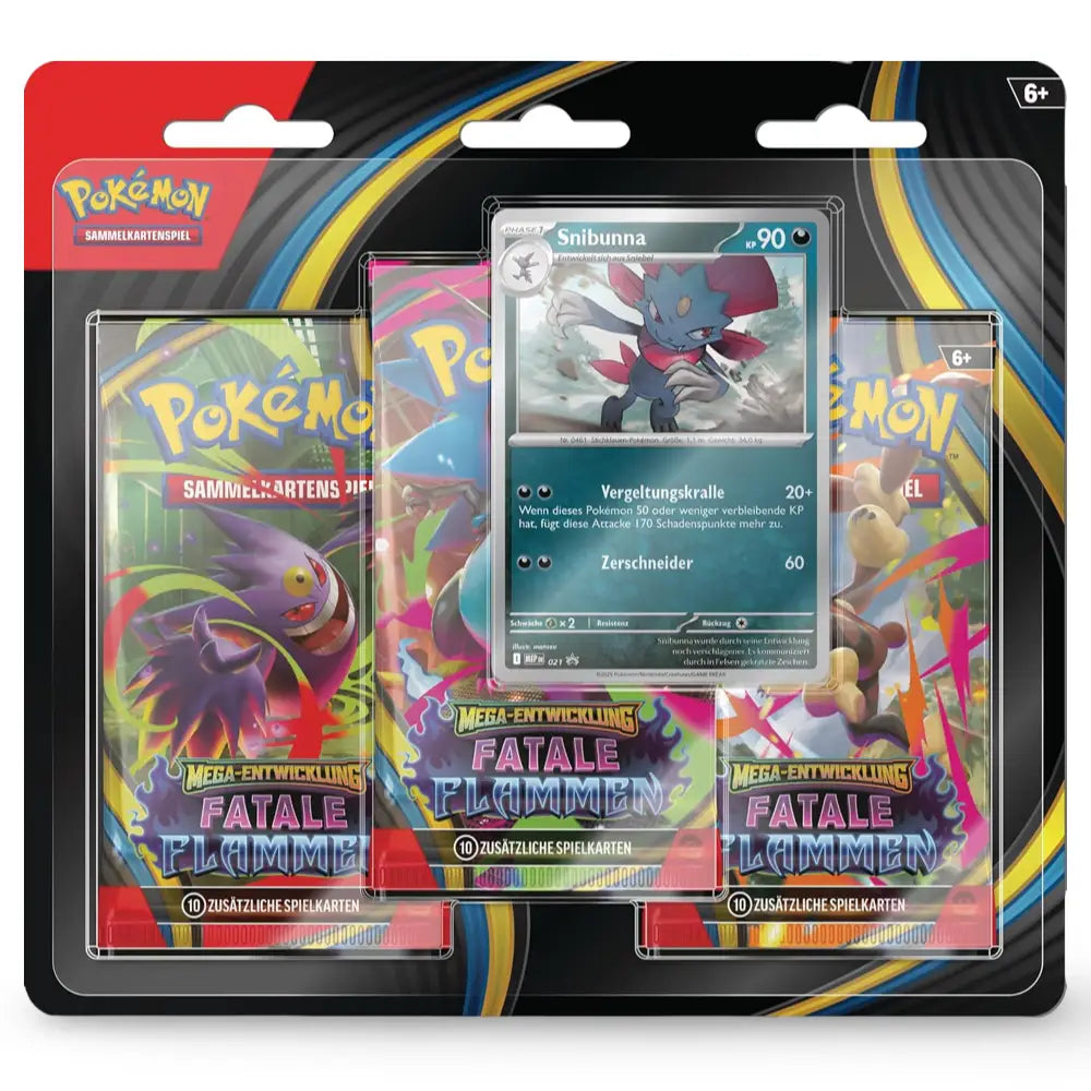 Pokemon Fatale Flammen: 3-Pack Blister (DE) CardsRfun
