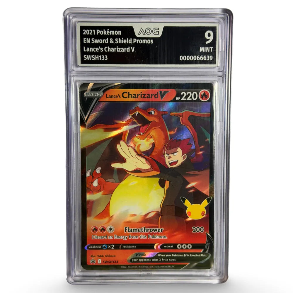 Pokemon - Lance's Charizard V - SWSH 133 - Mint 9 CardsRfun