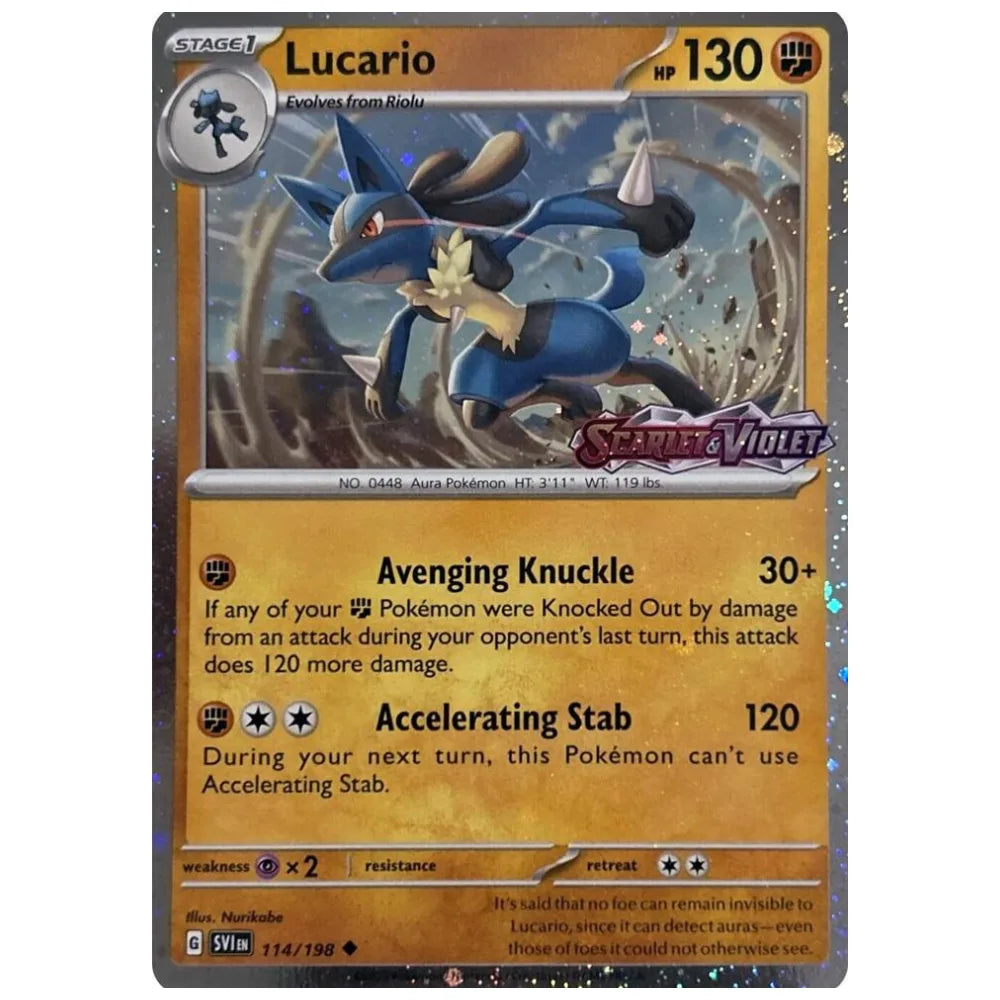 Lucario - SVI 114/198 - Scarlet & Violet Stempel CardsRfun