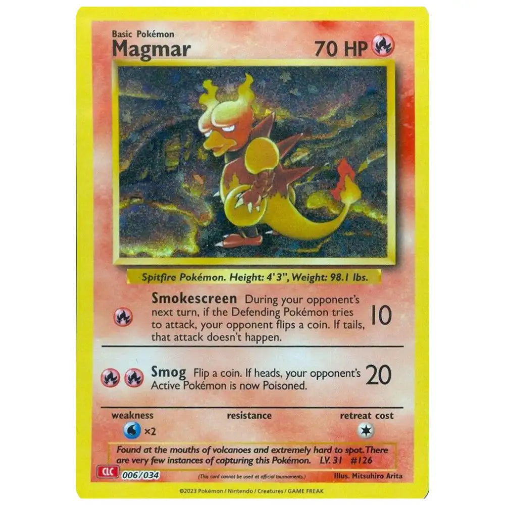 Magmar - 006/034 - Trading Card Game Classic (CL) CardsRfun