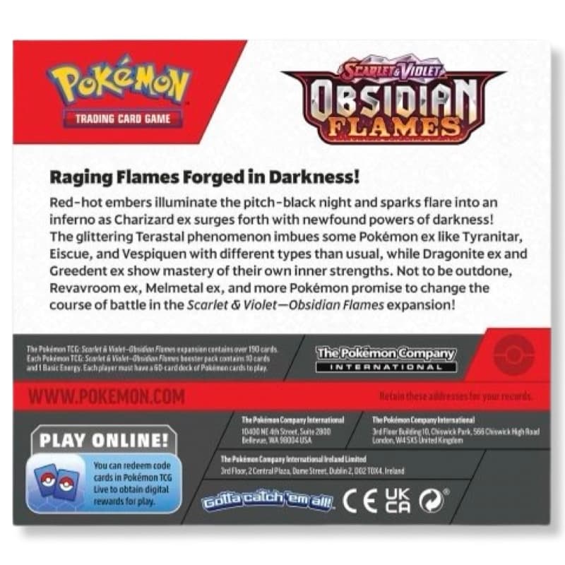 Pokemon Obsidian Flames - Booster Display