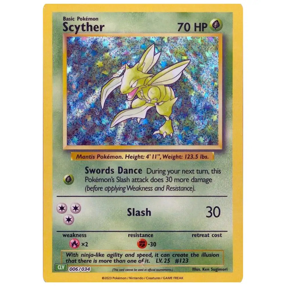 Scyther - 006/034 - Trading Card Game Classic (CL) CardsRfun