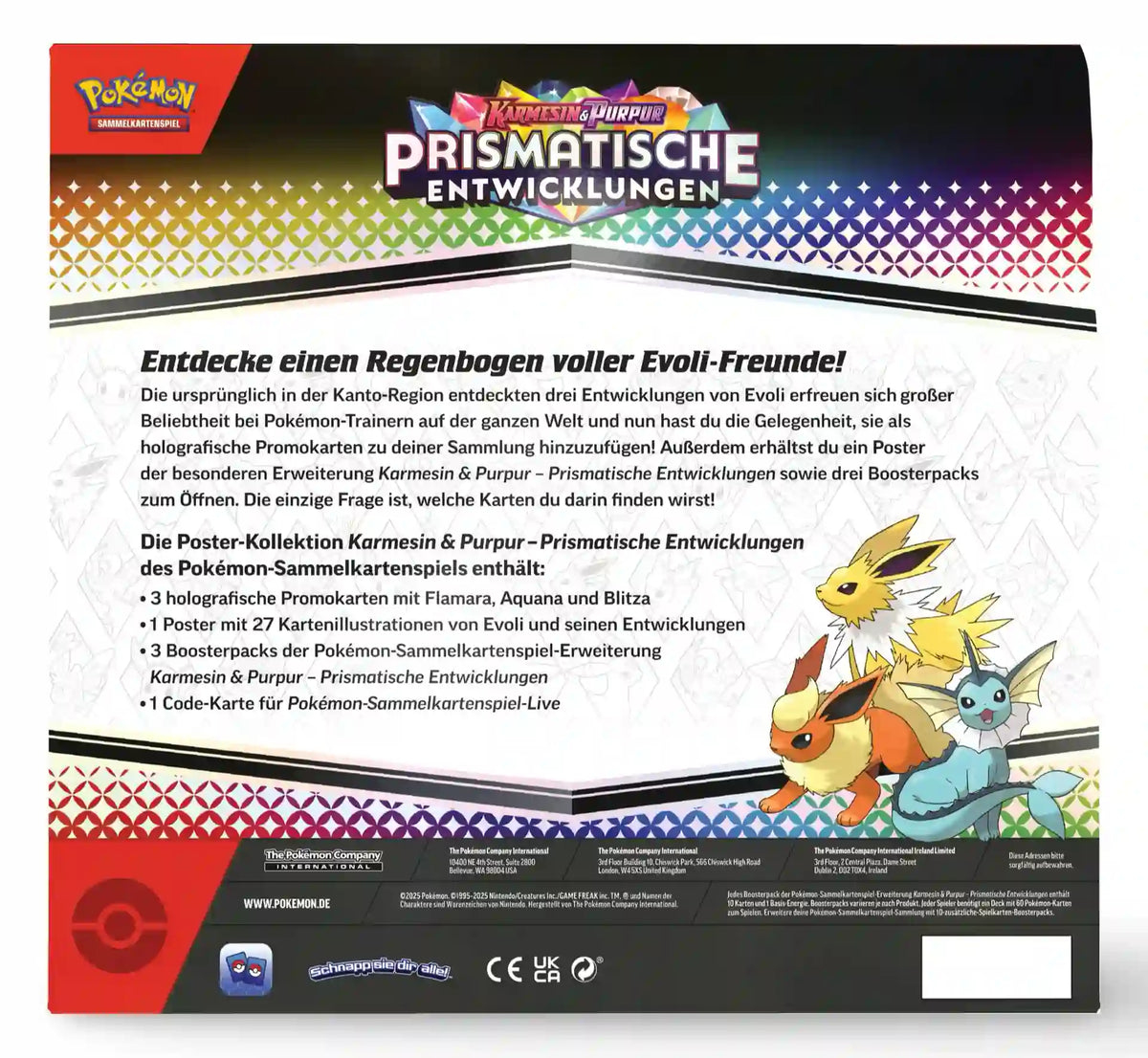 Pokemon Prismatische Entwicklungen Poster Kollektion CardsRfun