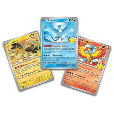 Pokemon 30 Jahre Poster Kollektion – Fähigkeiten der drei Promokarten – bei CardsRfun