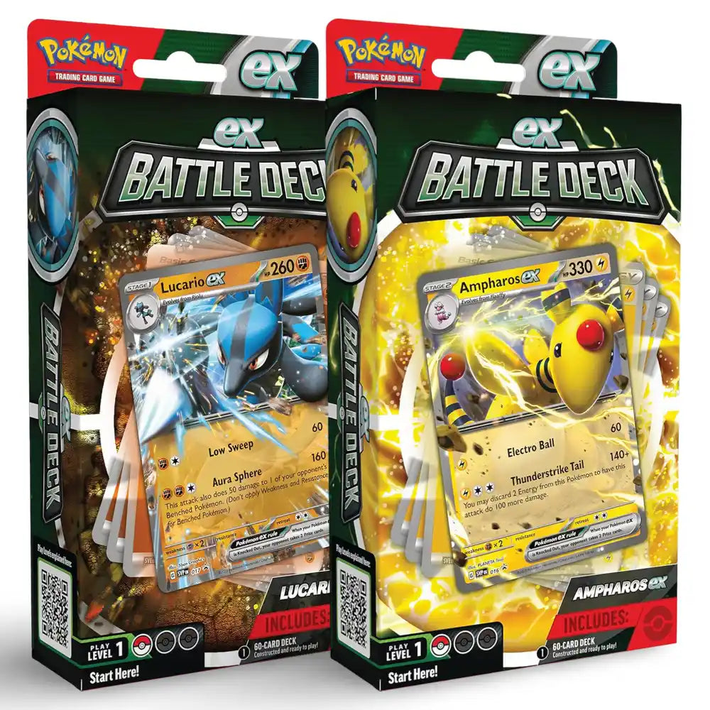 Pokemon Battle Deck - Ampharos ex / Lucario ex CardsRfun