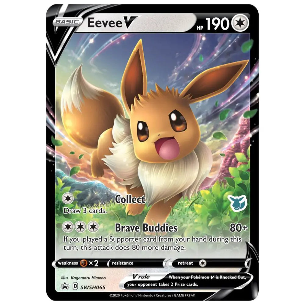 Eevee V - SWSH065 (Eevee Stamped) - Battle Academy 2022 (BA22) CardsRfun