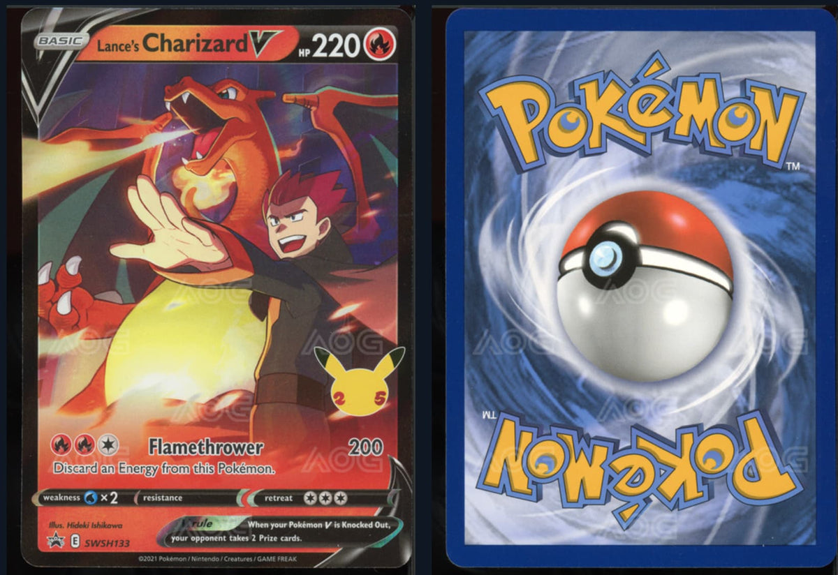 Pokemon - Lance's Charizard V - SWSH 133 - Mint 9 CardsRfun