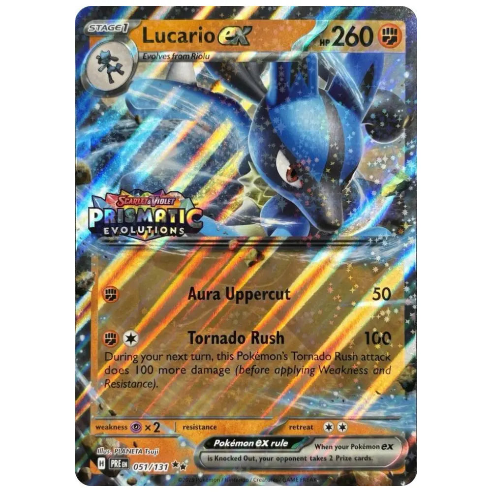 Lucario ex - PRE 051/131 - Prismatic Evolutions Stempel