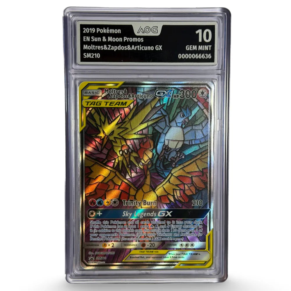 Pokemon - Moltres, Zapdos & Articuno GX - SM210 - Gem Mint 10 CardsRfun
