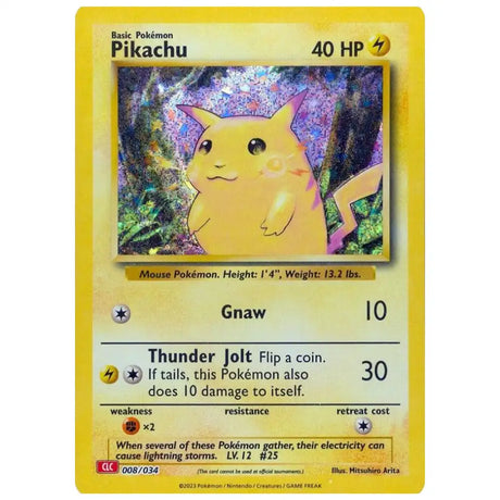 Pikachu - 008/034 - Trading Card Game Classic (CL) CardsRfun