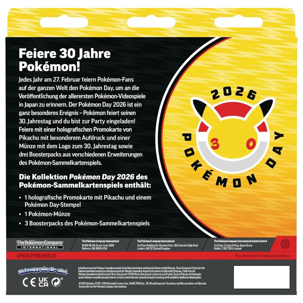 Pokemon Kollektion Pokemon Day 2026 (DE) CardsRfun