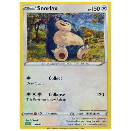 Snorlax - 016/034 - Trading Card Game Classic (CL) CardsRfun