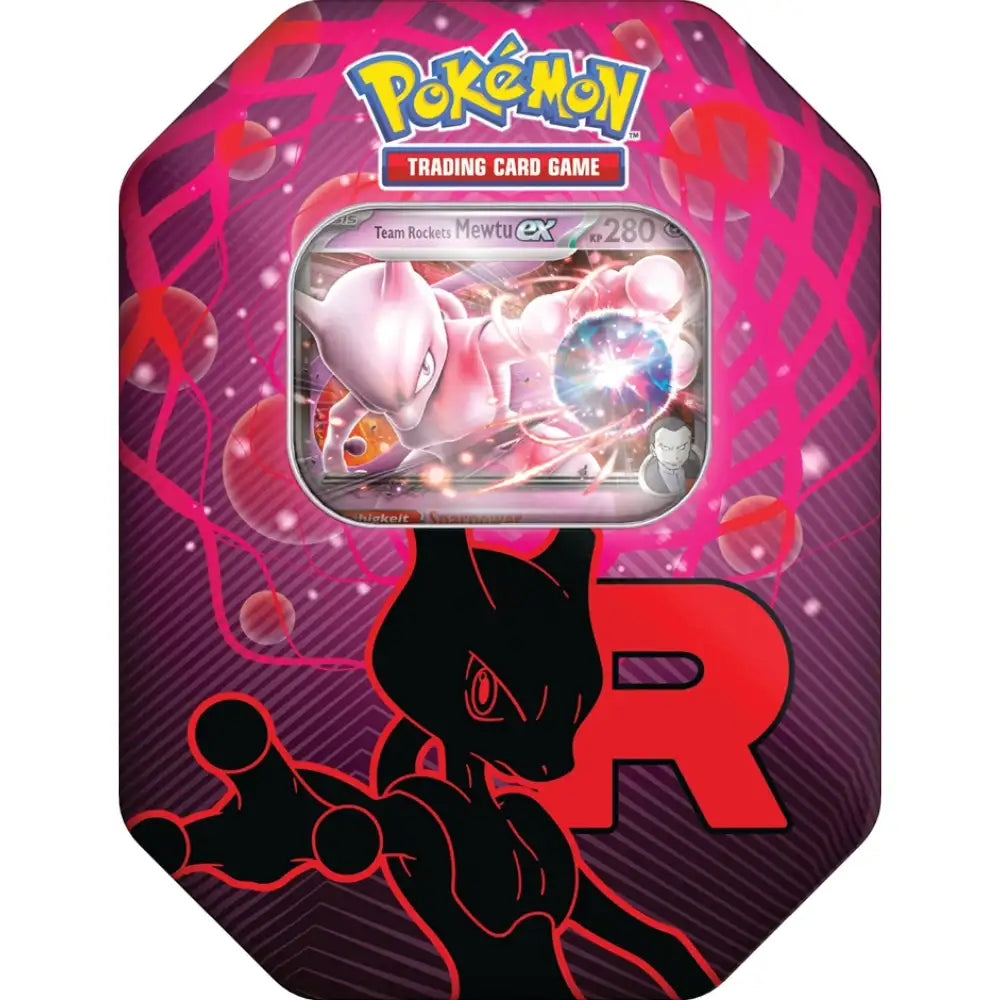 Pokemon Team Rocket Tin Mewtwo Nidoking Persian CardsRfun