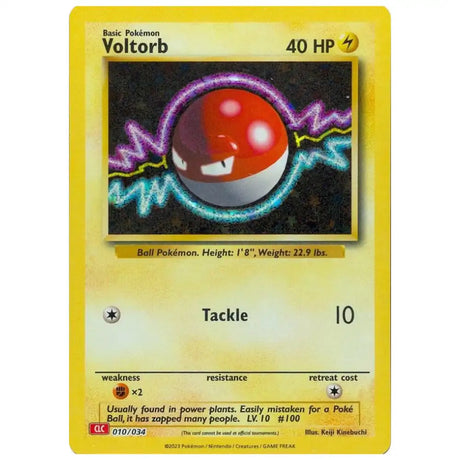 Voltorb - 010/034 - Trading Card Game Classic (CL) CardsRfun
