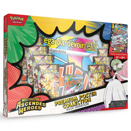Pokemon Ascended Heroes - Premium Poster Collection Mega Gardevoir Mega Lucario CardsRfun