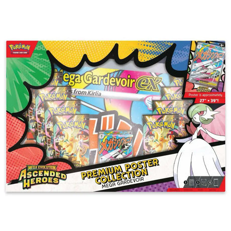Pokemon Ascended Heroes - Premium Poster Collection Mega Gardevoir Mega Lucario CardsRfun