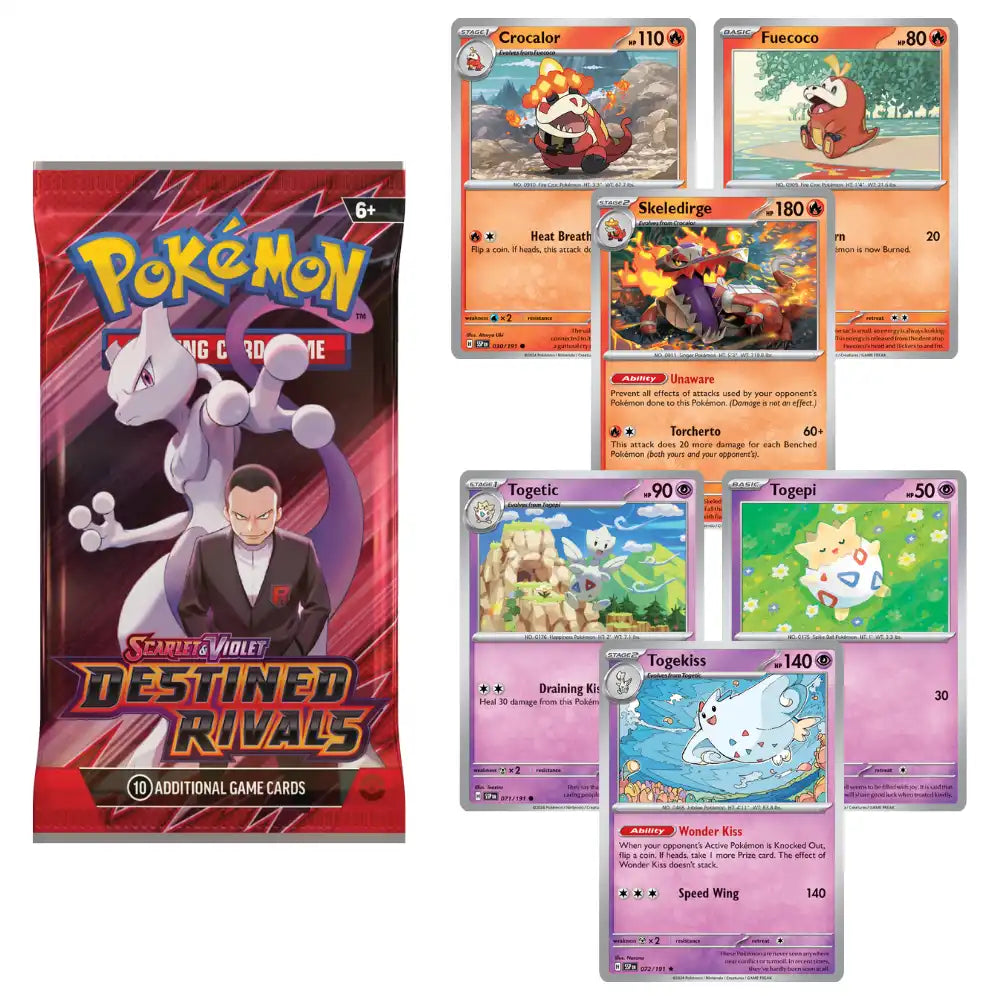 Pokemon Destined Rivals: 1-Pack Premium Blister CardsRfun