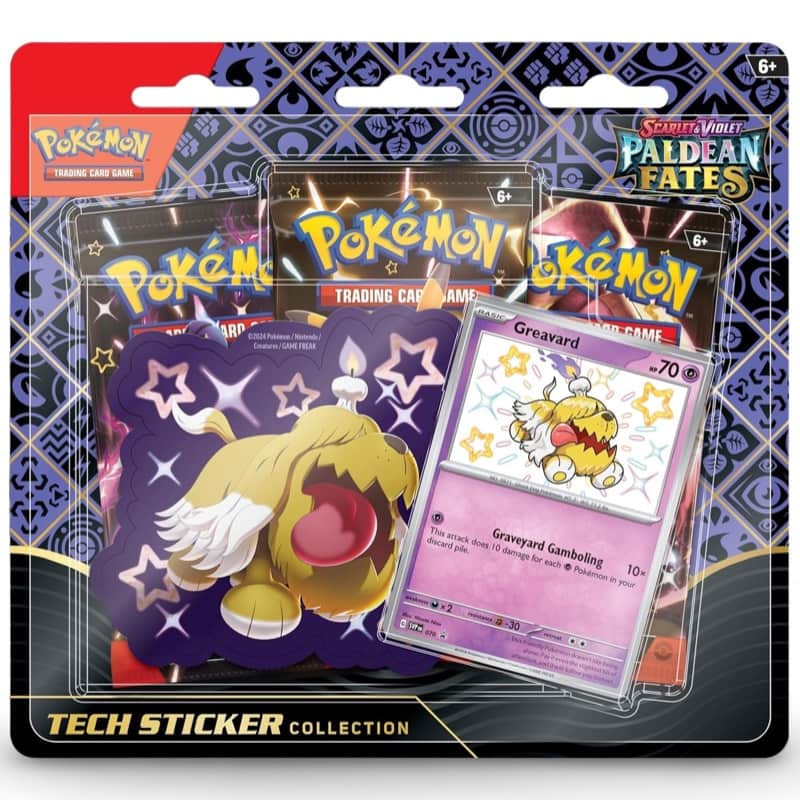 Pokemon Paldean Fates Tech Sticker Collection