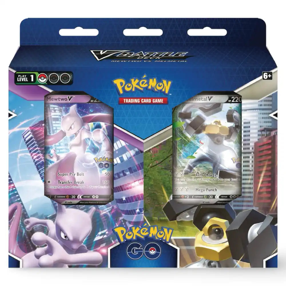 Pokemon GO V Battle Deck Bundle Mewtwo Melmetal CardsRfun