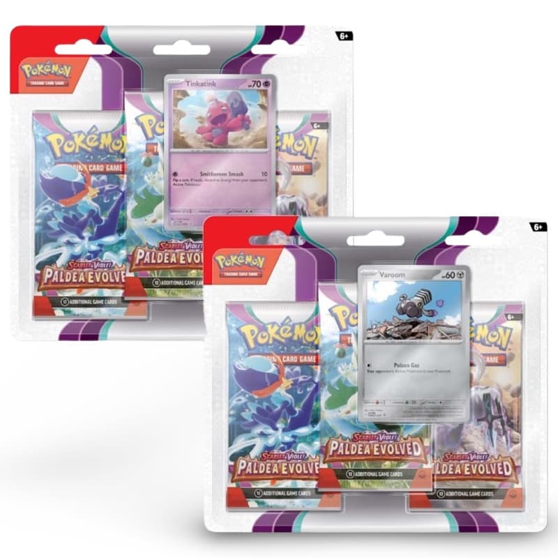Paldea Evolved: 3-Pack Blister Varoom/ Tinkatink