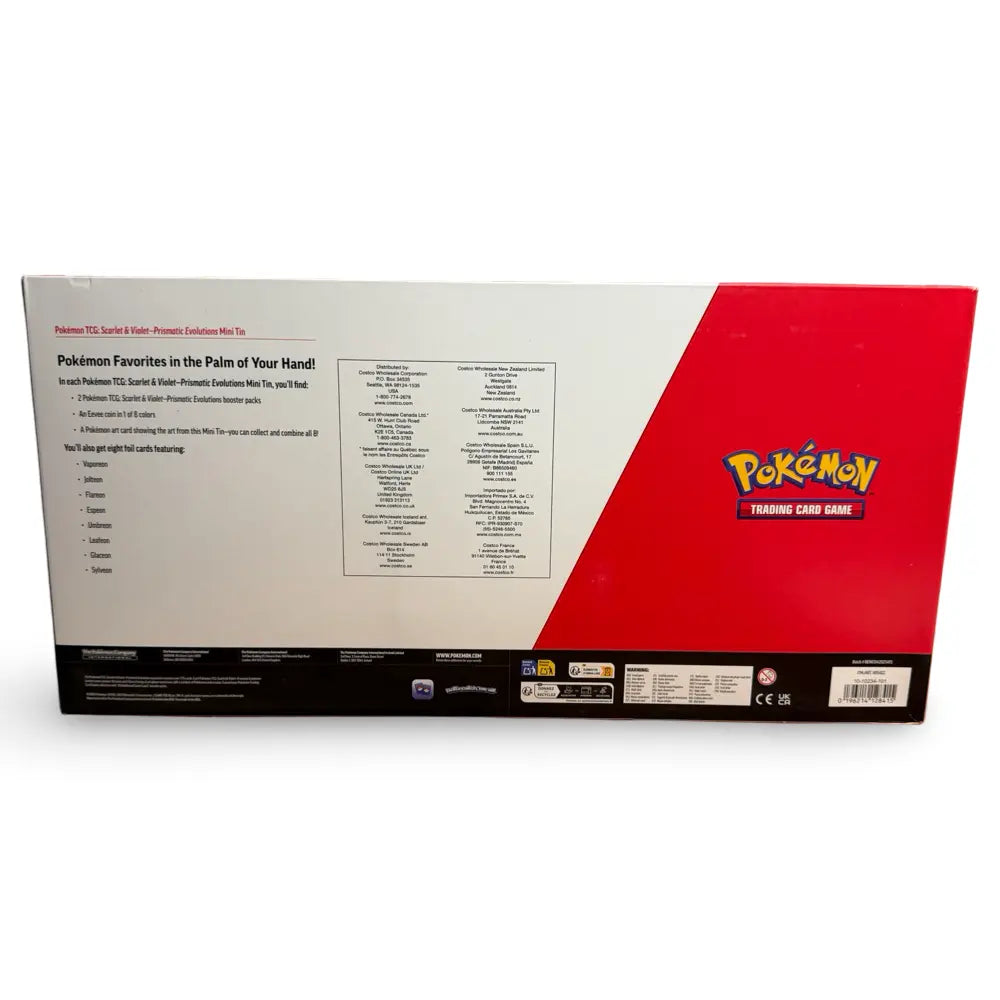 Pokemon Prismatic Evolutions 8 Mini-Tins Promos Box CardsRfun