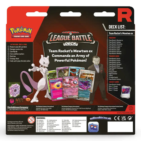 Pokemon League Battle Deck - Team Rocket's Mewtwo ex CardsRfun